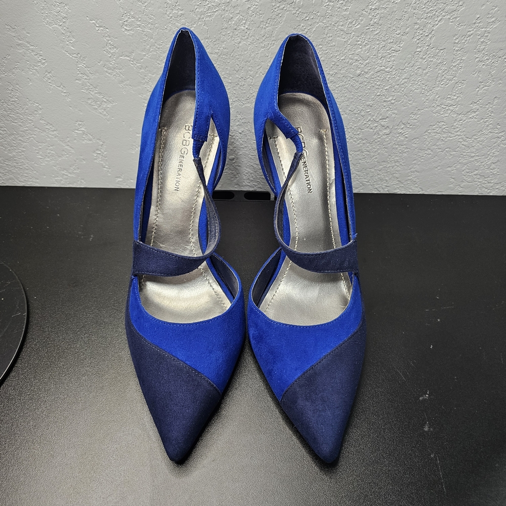BCBGeneration Blue and Navy Heels